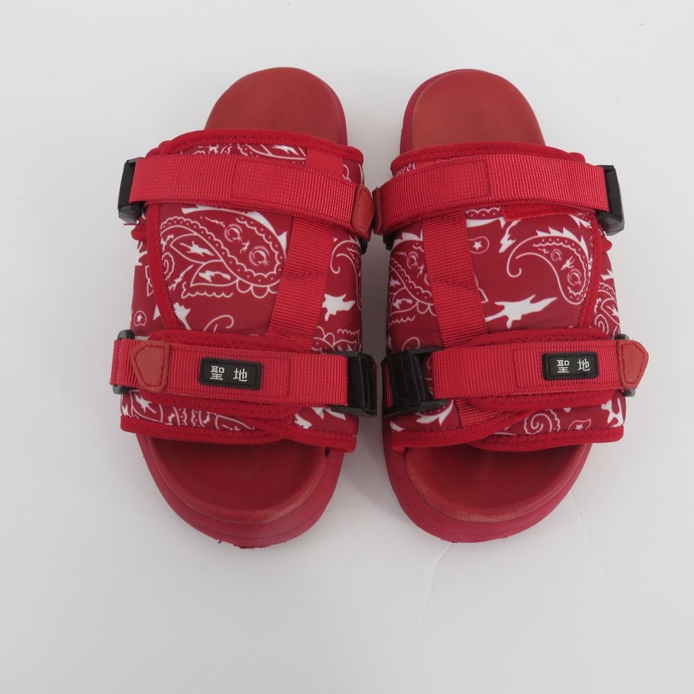Vintage Seichi Japanese Red Slides EU Men Sz US 8/ EU 41